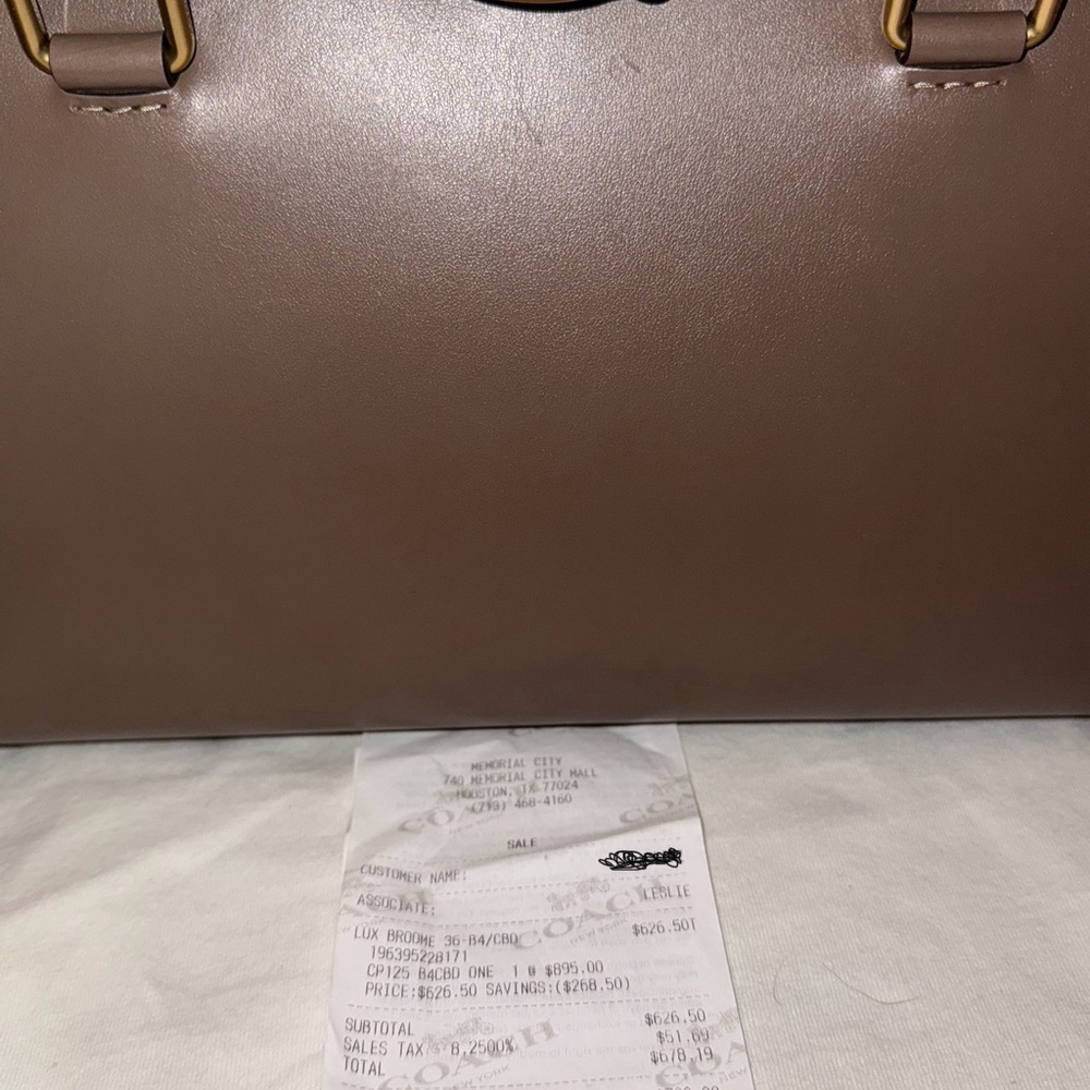 Coach Brown Leather Women's Bag